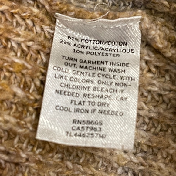 NEW! Leith Spacedyed Mock Neck, Puff Sleeve Sweater Size XS NWT! - Picture 9 of 9